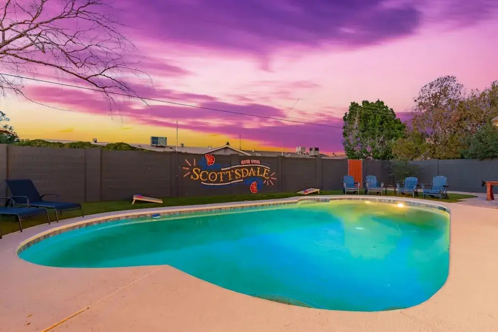 Desert Diamond Oasis Private Pool Bar Games