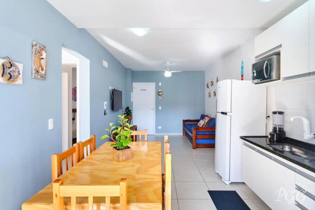 2 QUARTOS com Varanda Gourmet a 300m Praia Pereque Acu em Condomimio com PORTARIA 24h, ESTACIONAMENTO e Piscinas - Wi-Fi 300mbps