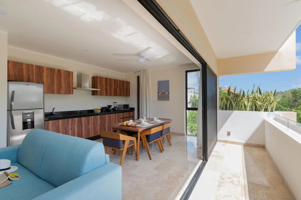 Best 2 BR Apartment Aldea Zama Sunny Sky Pools GYM Peaceful Location Concierge