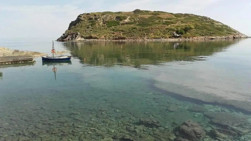 on the sea Despoina apartment at Mochlos Creta