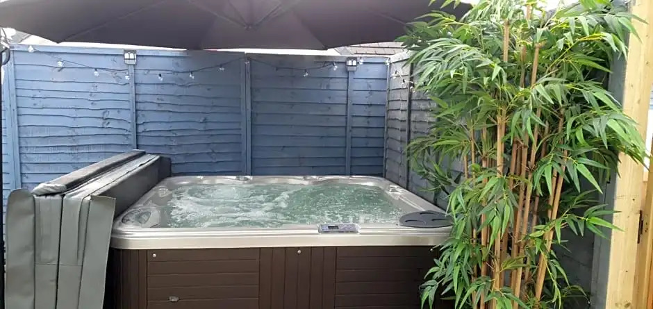 The Green Monkey Lux Suite at The Grumpy Schnauzer B&B Private Hot Tub, Gym, Breakfast, Stunning