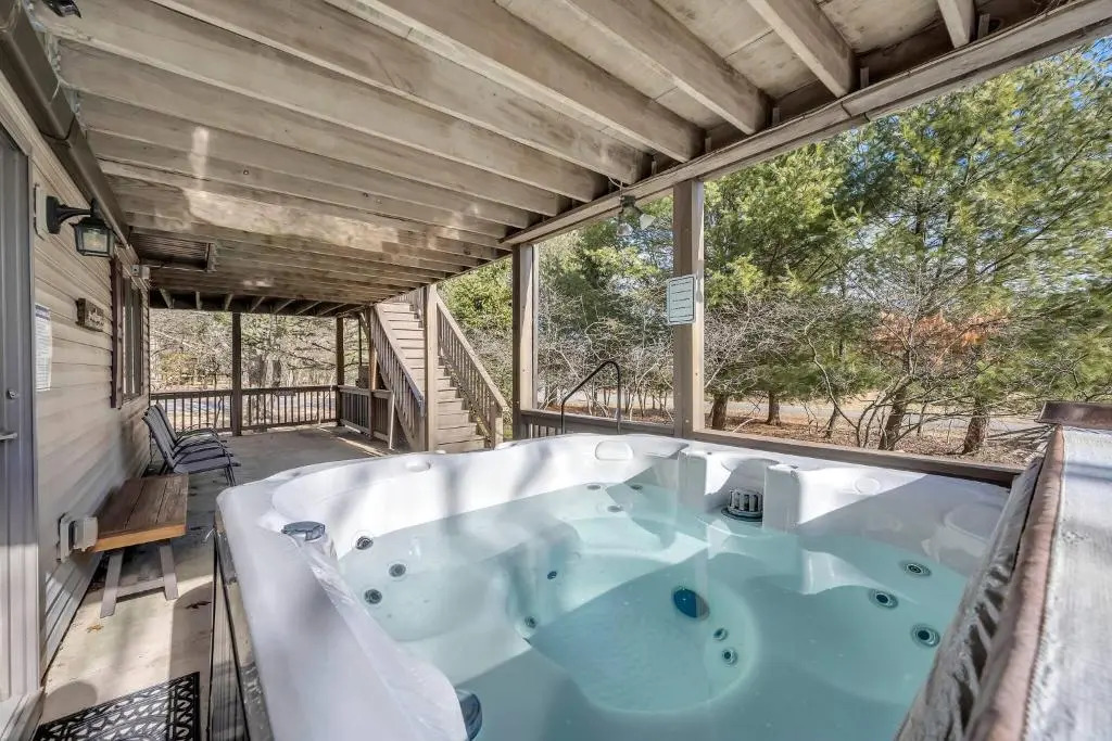 Steps To The Lake House, Hot tub, Game room, Deck