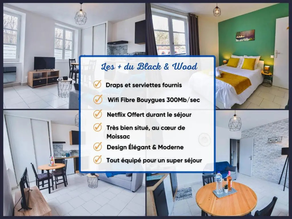 Apt T2 Bck And Wood "Cottage Moissac"