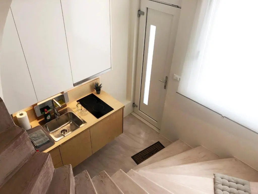 Sunny micro-loft apartment with outdoor lounge