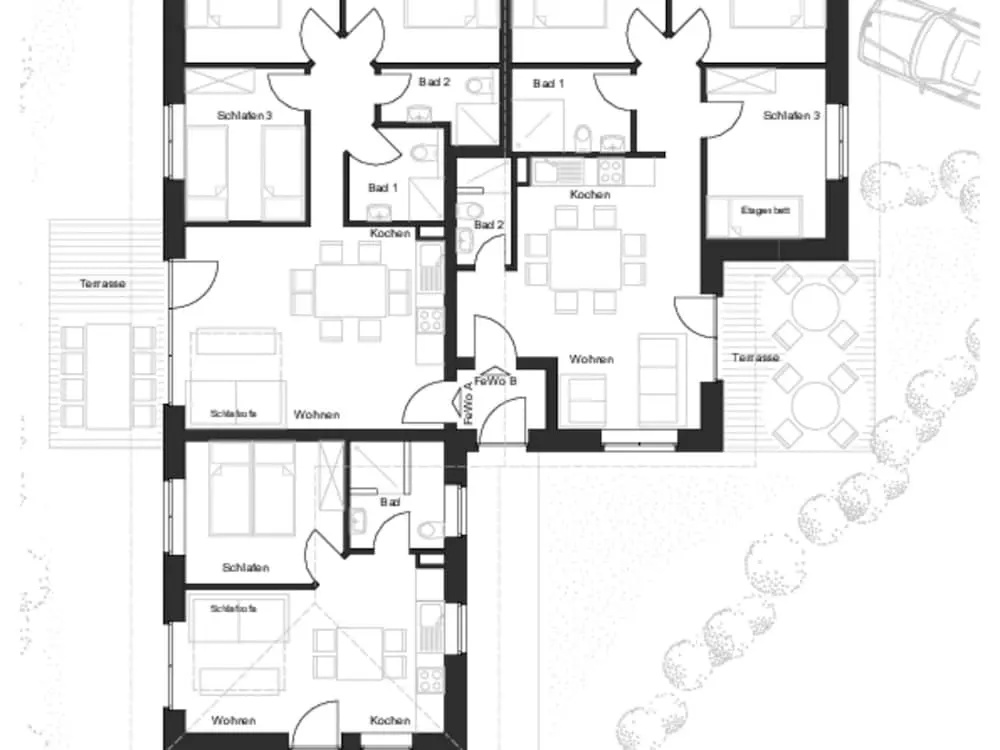 Tolles Ferienhaus für bis zu 15 Personen, Zierow