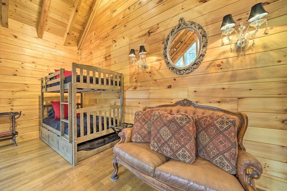Walk to Golfing: Grand Maggie Valley Cabin
