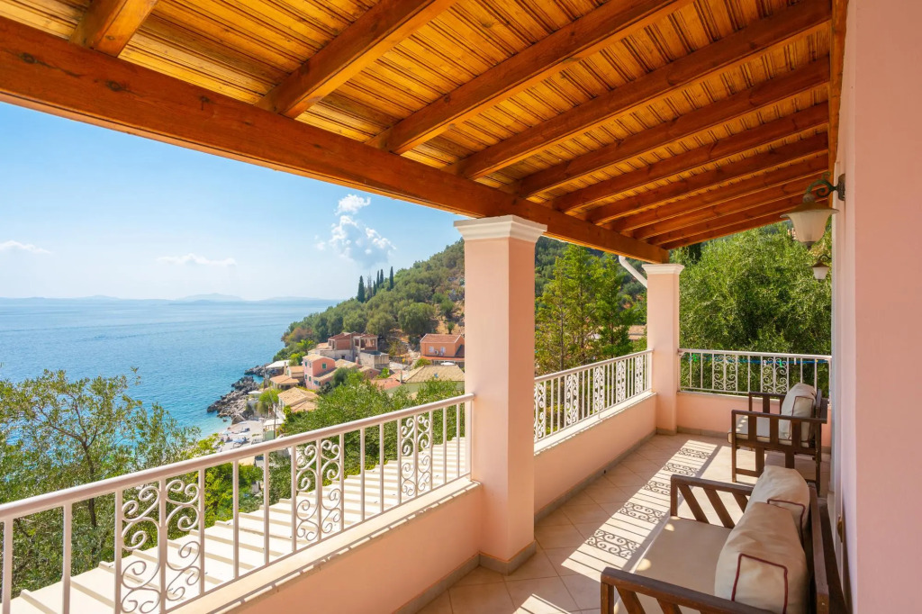 Villa Petros Large Private Pool Walk to Beach Sea Views A C Wifi Car Not Required - 180