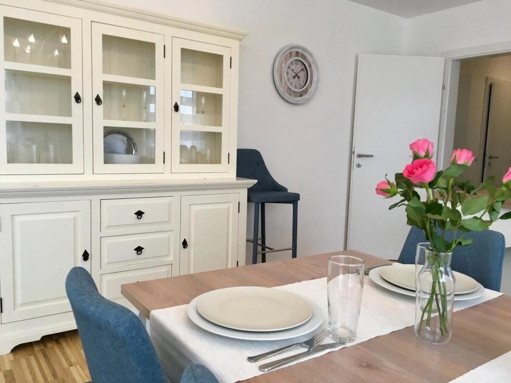 White Vintage Park View Apartment