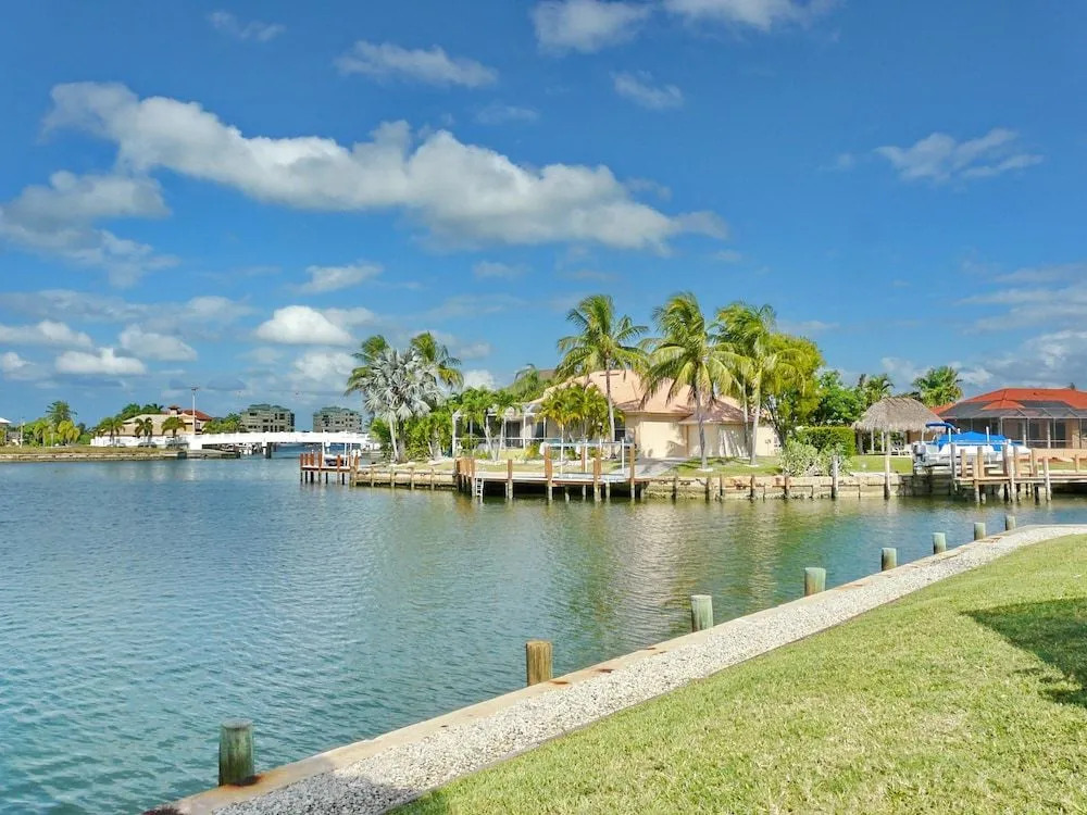 Pet-friendly waterfront home on key lot with view