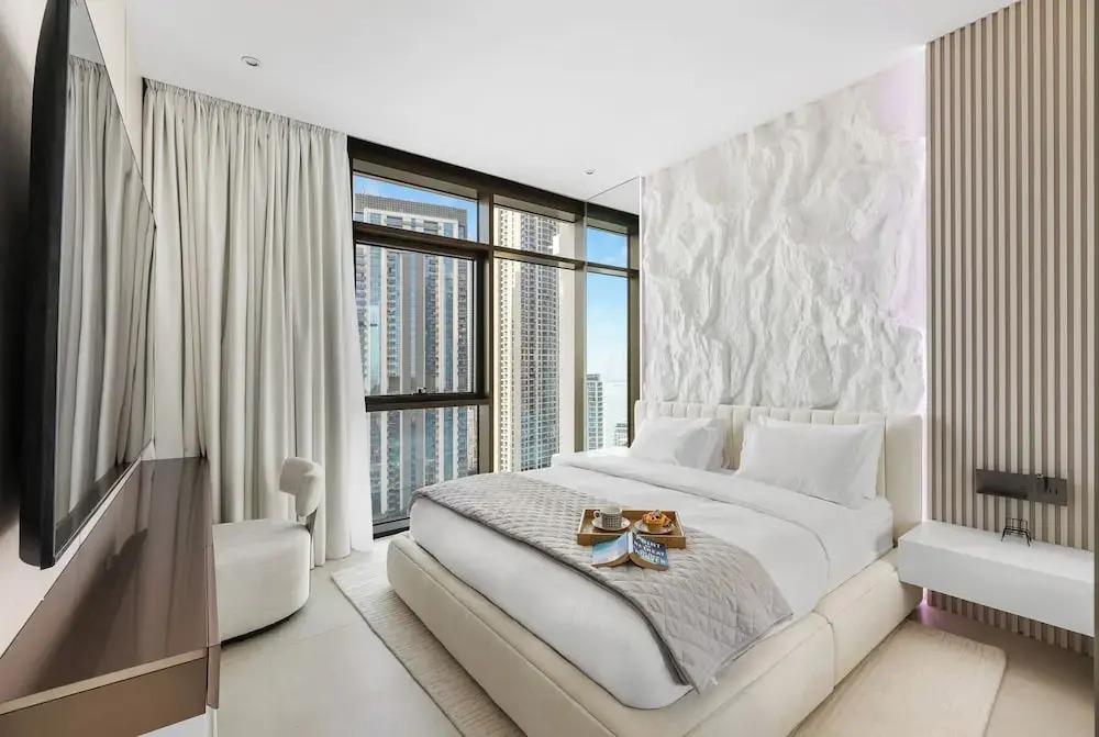 Serene 1BR Escape with Burj Khalifa View