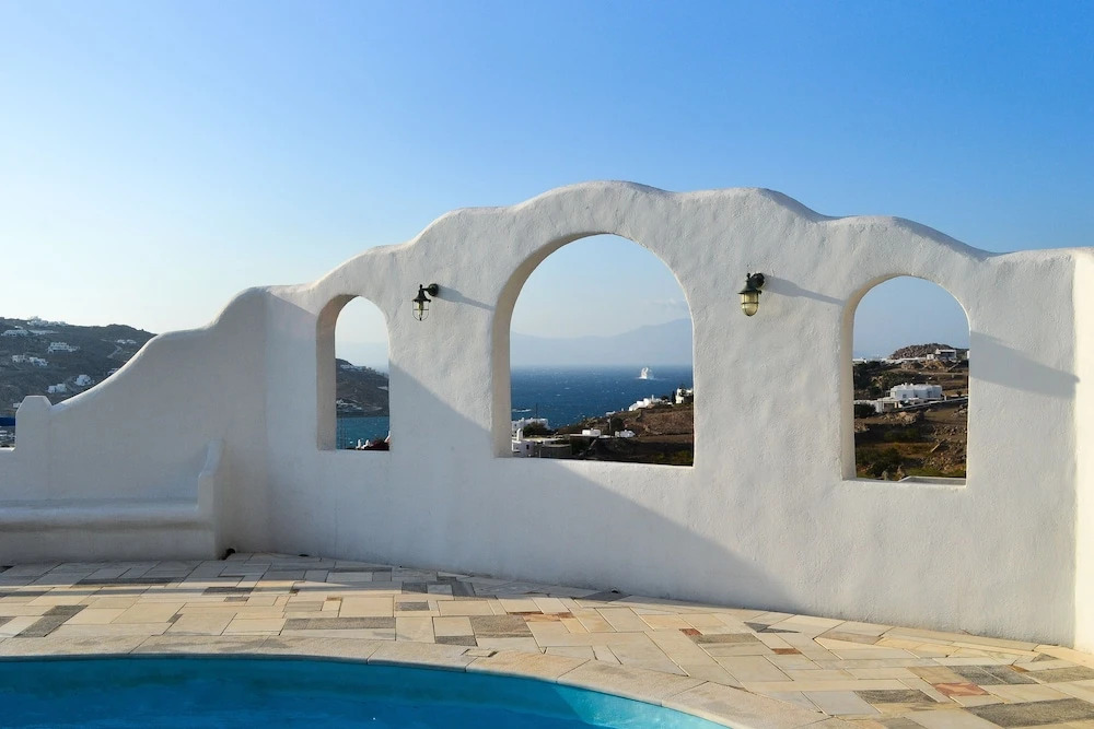 Complex of Cycladic traditional houses