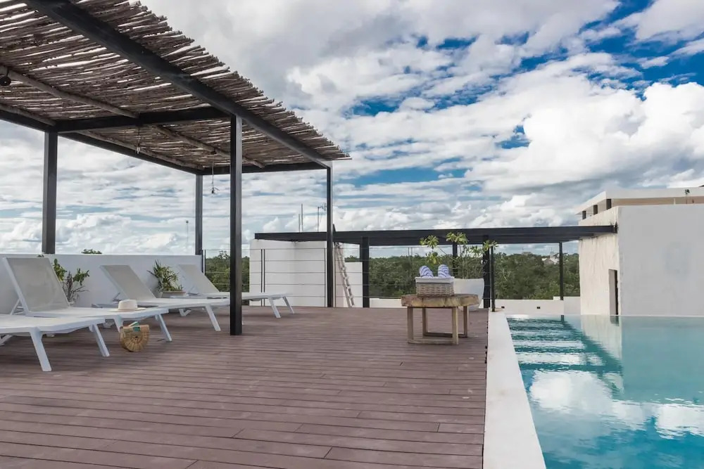 Trendy Tulum Escape Condo Breathtaking View From Rooftop Terrace Infinity Pool Great Decor