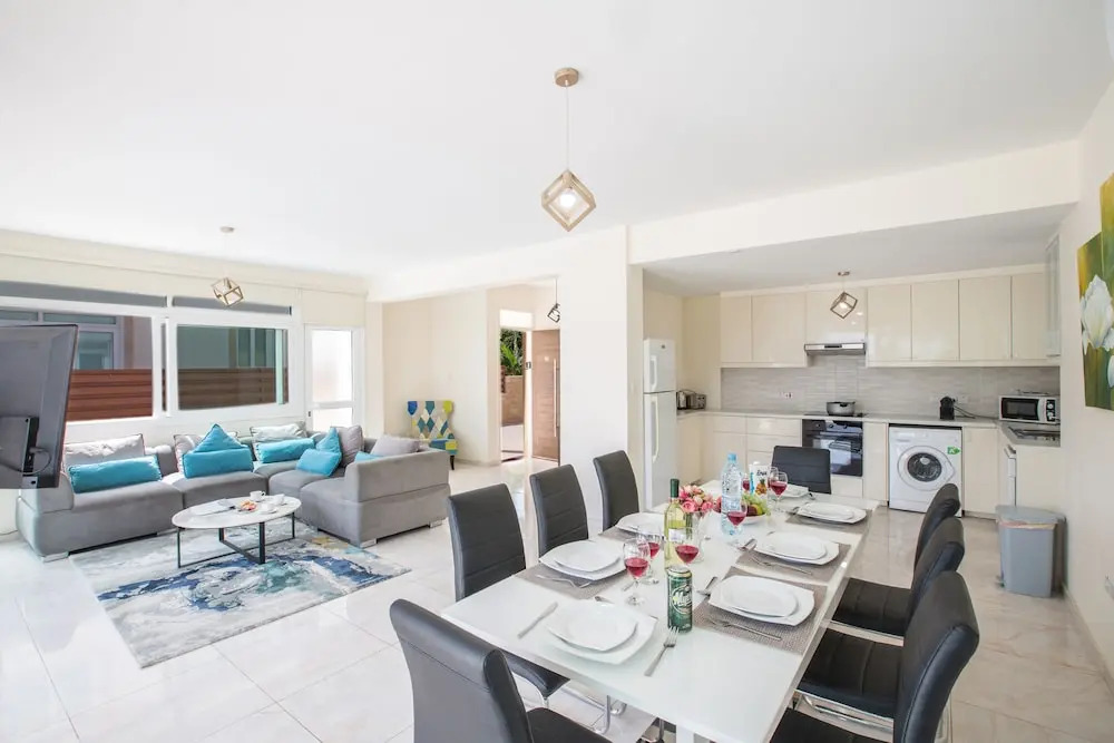 Protaras Mesogeios Villa Me16 Beachfront Villa in Protaras Center