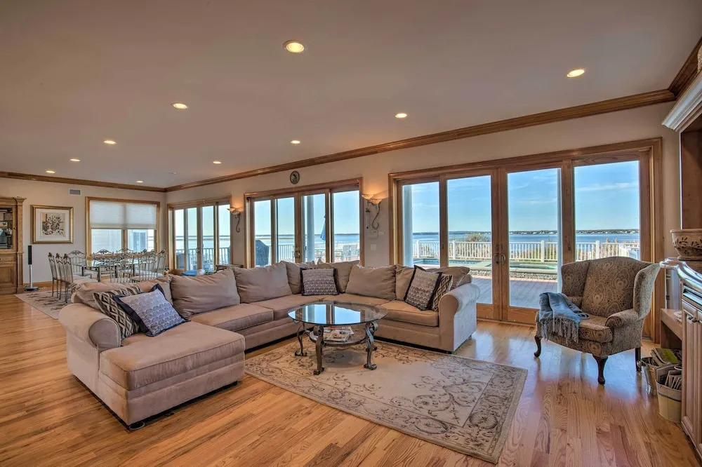 Waterfront Home w/ Large Deck + Private Pool!