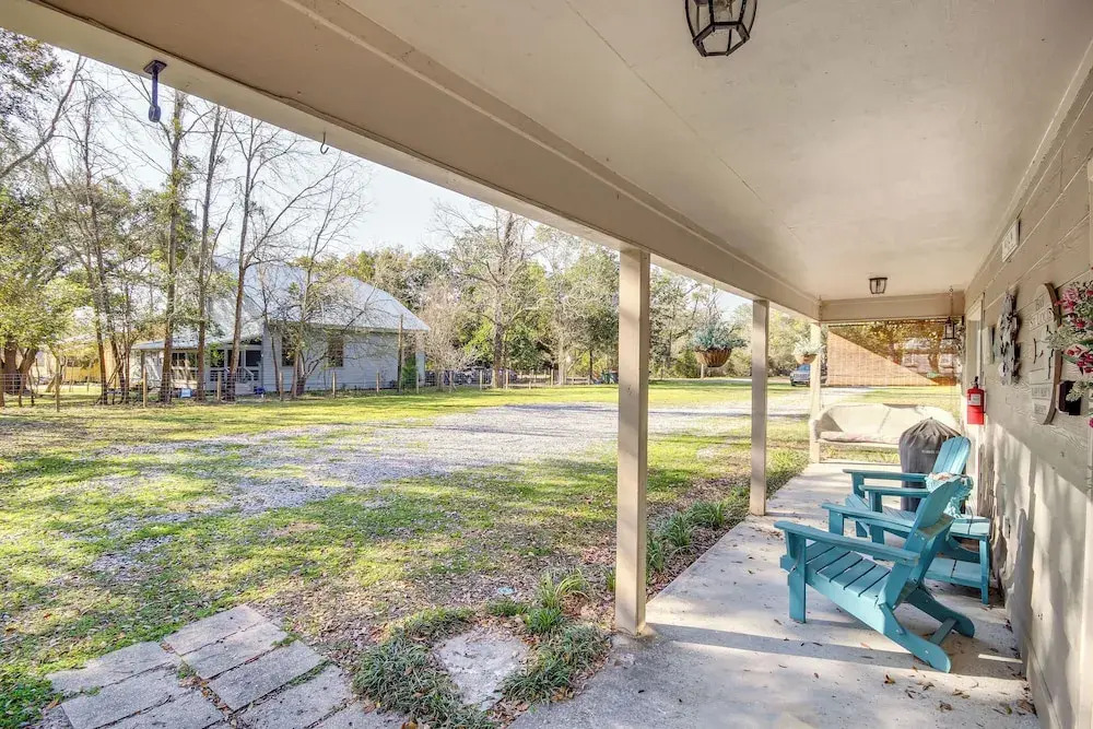 Walk to Beach: Waveland Retreat w/ Yard!