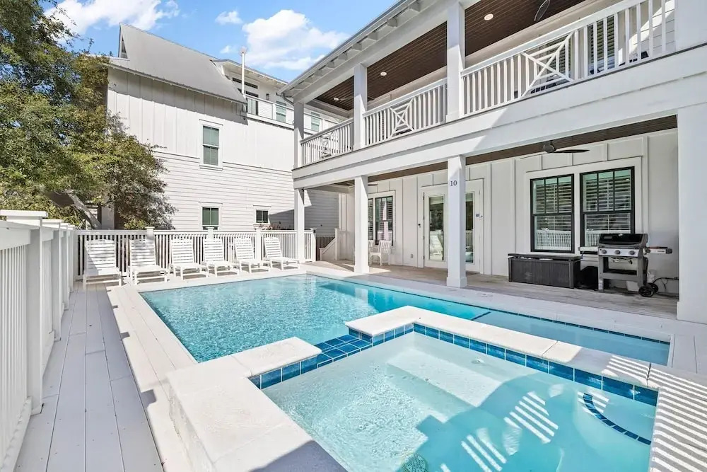Private Pool And Short Walk To The Beach Seagrove Beach Fl 5 Bedroom Home by RedAwning