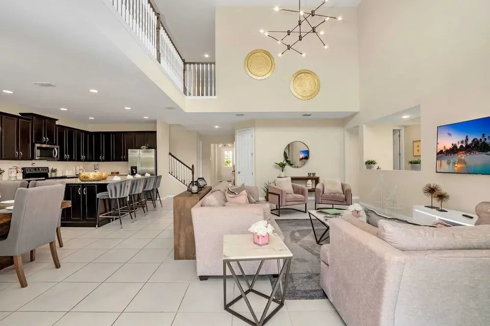 Luxurious Villa with Modern Decor and Huge Pool in Upscale Resort! #6S820