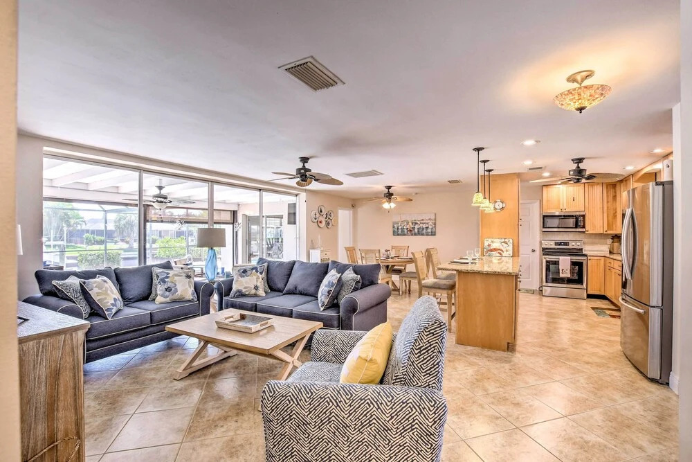 Cape Coral Waterfront Getaway w/ Pool & Dock!