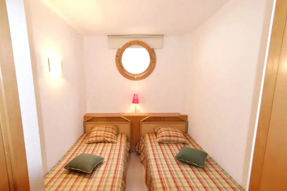 Apartment with 2 Bedrooms in Roses, with Wonderful City View, Pool Access, Furnished Terrace - 1 Km From the Beach