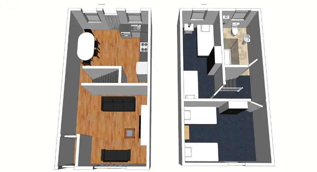 Leigh 2-Bedroom House Near Haydock & Wigan