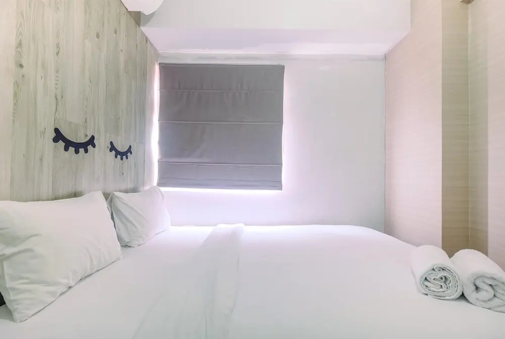 Furnished Green Pramuka 1BR Apartment with Modern Style and City View