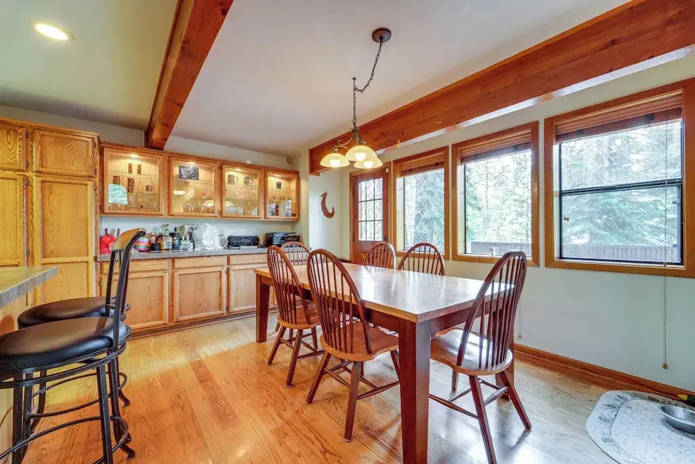 Deck w/ Hot Tub: Serene Cabin in Truckee