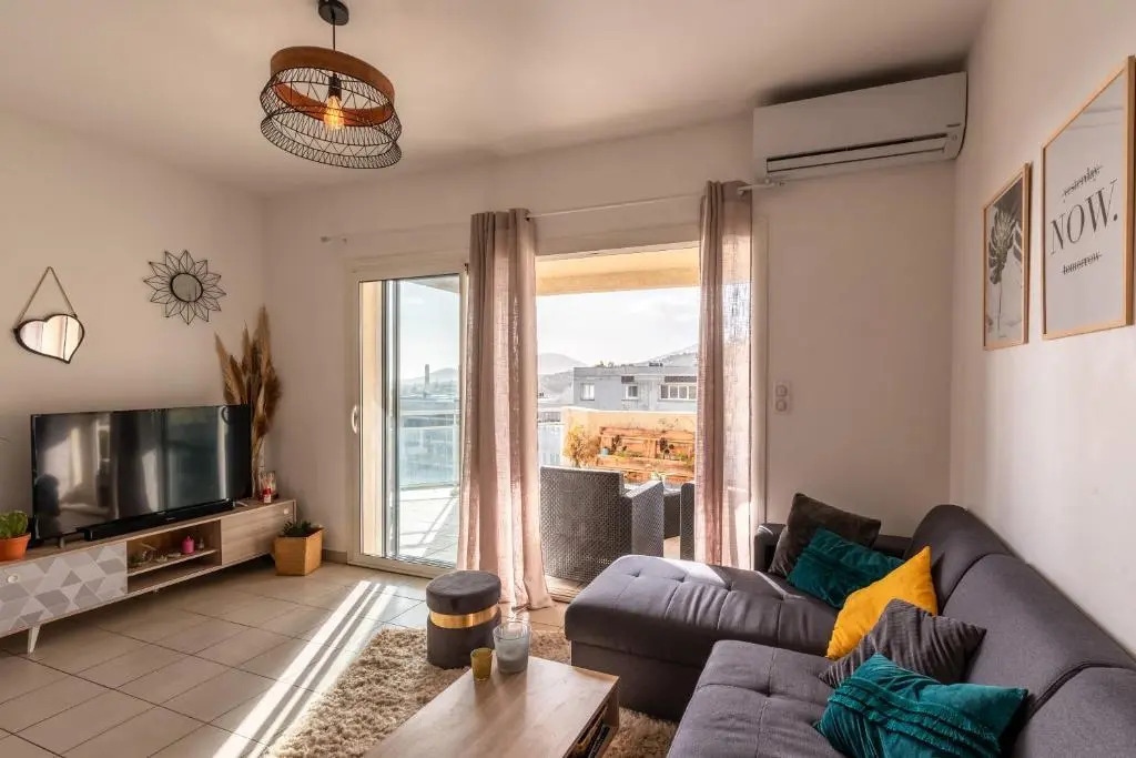 U Nidu - à Ajaccio, Magnifique appartement 4 couchages vue mer