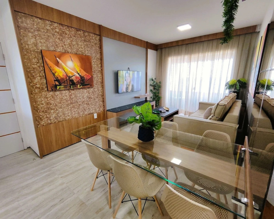 Apartamento 2 suítes lindo e vista mar