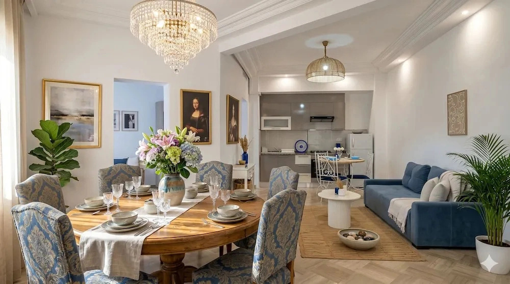 Charming 2-bedroom Apartment With Ocean View in Carthage