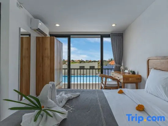Wolu 1BR Loft Canggu Private Pool Parking Area, Fast Wifi