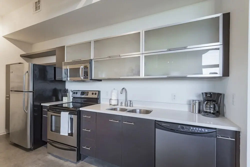 Industrial Chic Condo with Balcony