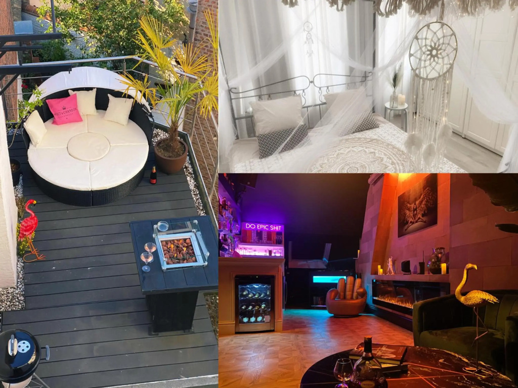 CoCo Paradiso suite - DJ booth, bar, cinema, terrace, bathtub, kingsize bed