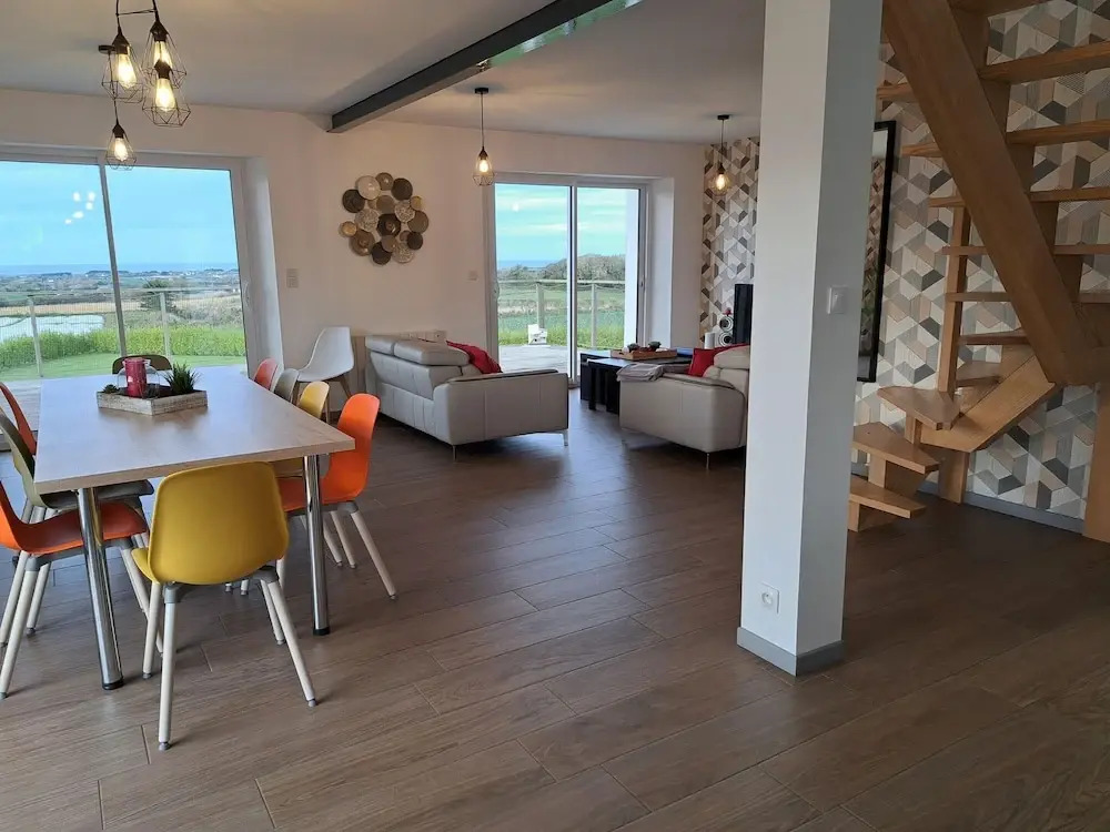 Holiday home 10 pers , panoramic sea view, Cléder