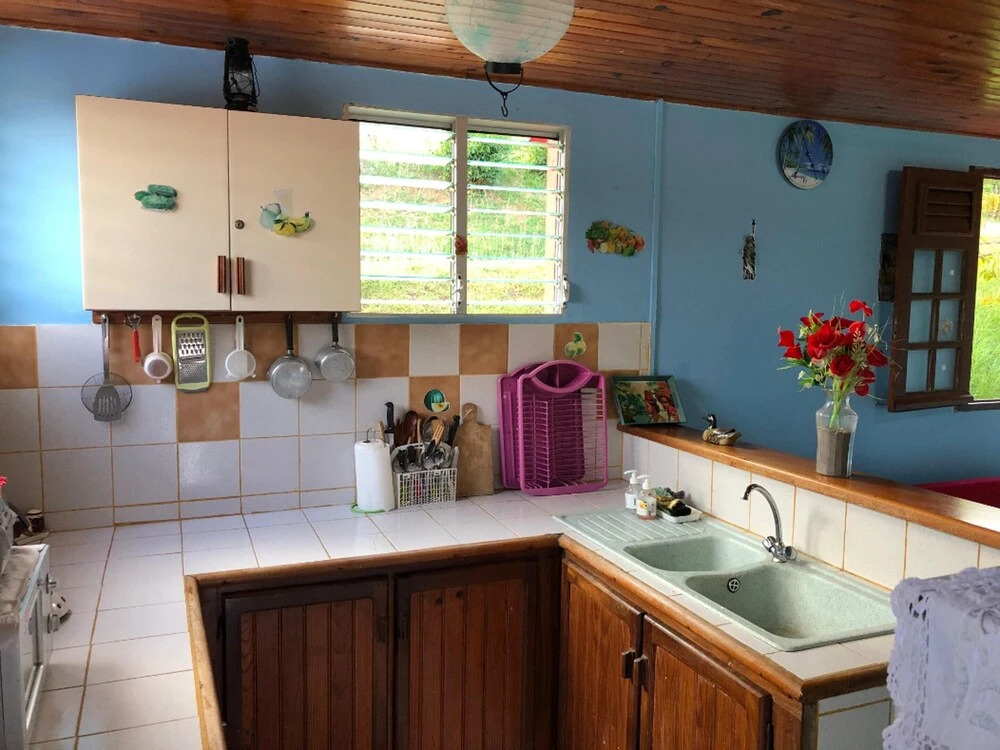 House with 2 Bedrooms in Le François, with Wonderful Sea View, Furnished Garden And Wifi - 6 Km From the Beach