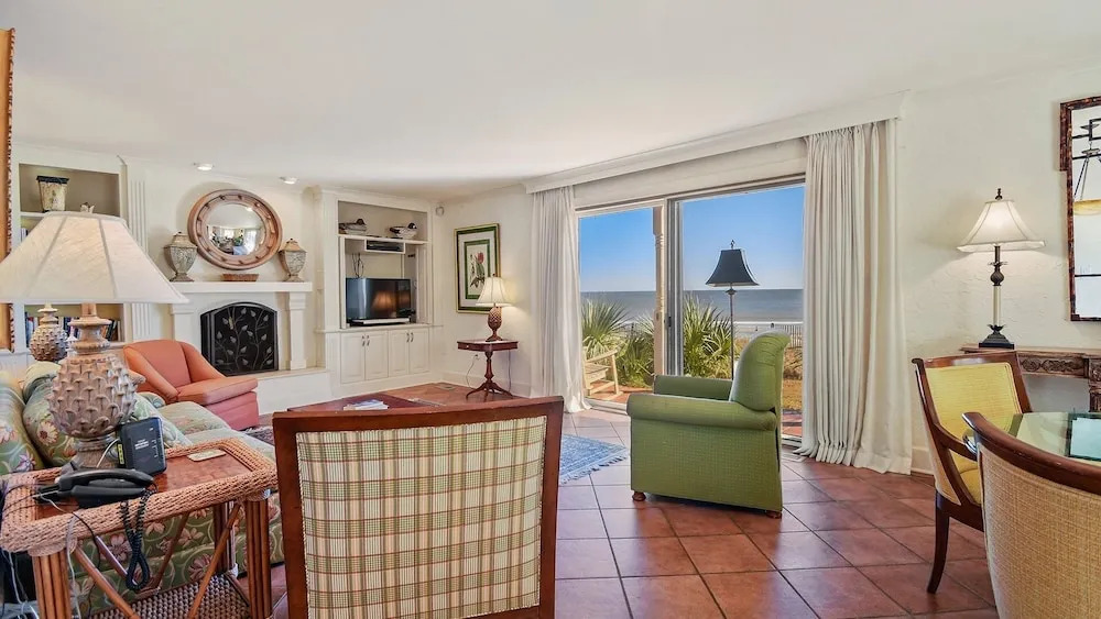 Nicely Furnished Downstairs Villa - Opens to a Porch Overlooking the Ocean 2 Bedroom Villa by Peace Vacations