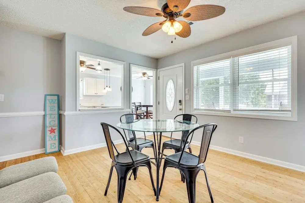 Fenced Yard, 1 Mi to Beach: Oak Island Family Home