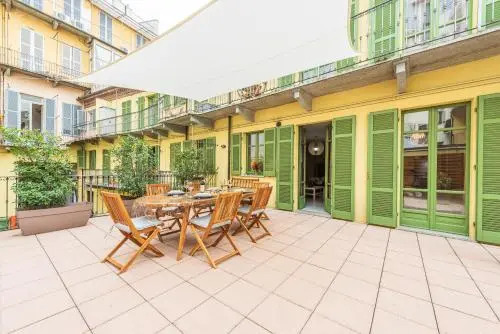Il terrazzo e l'appartamento diVino