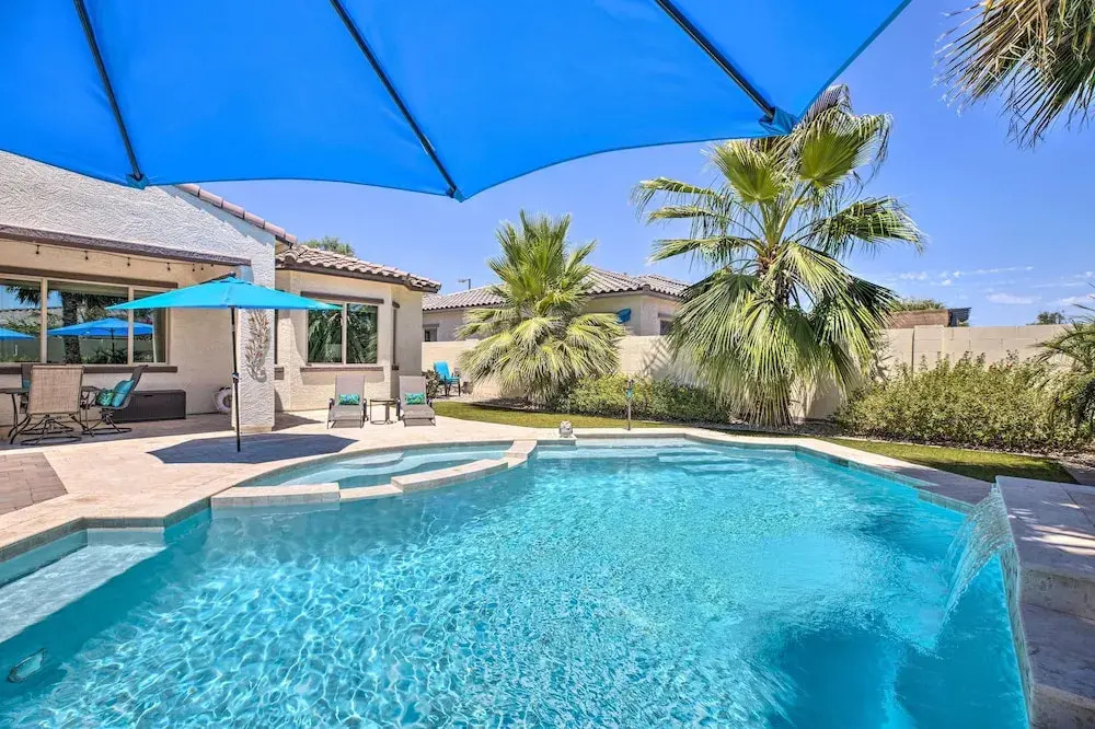 Modern Azure Home w/ Beautiful Patio, Pool & Spa!