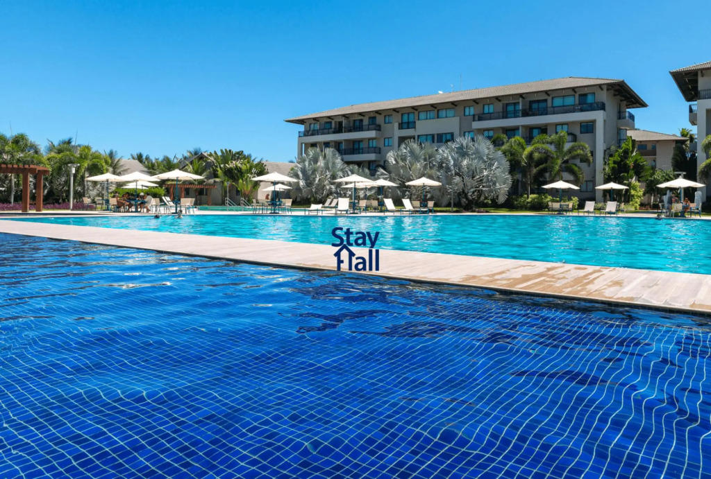 Flat Luxo-Beach Class-Piscina-Beira-Mar- SH042