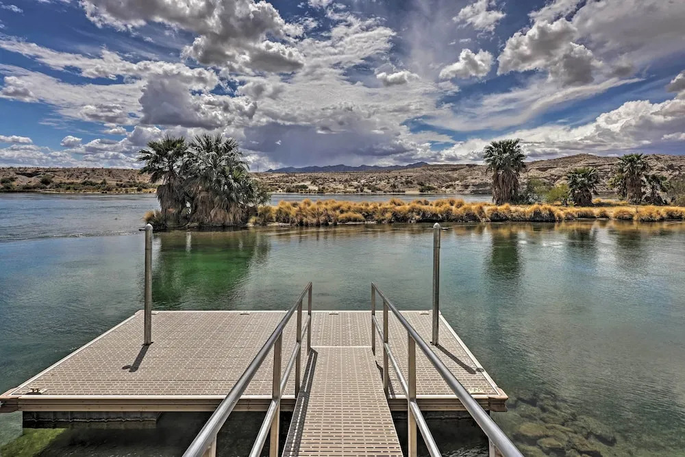Restful Riverfront Retreat w/ Private Dock + Patio