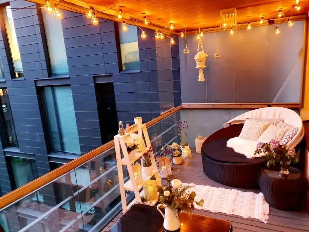 Superb 1BR home with sauna and terrace