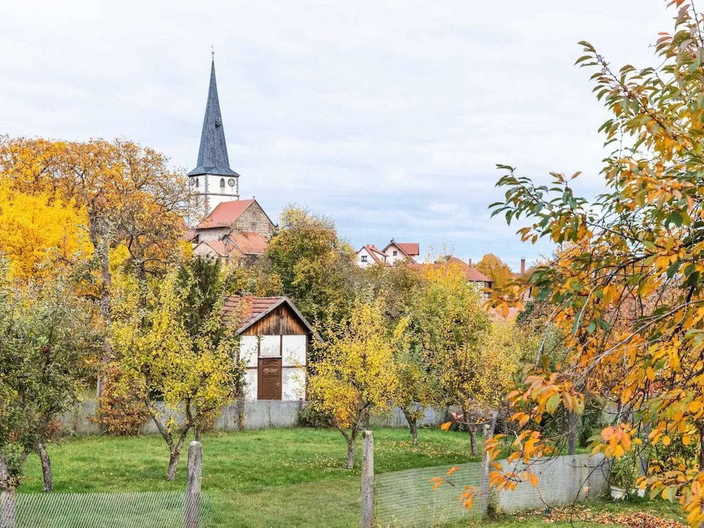 Holiday Home in Thuringia With Private Terrace, use of a Garden and Pool