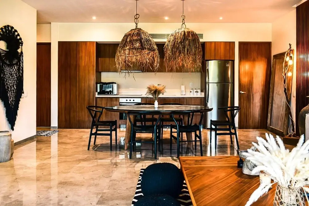Light Luxury And Leafy Views at our 2 BR Apartment 10 min From Tulum Ruins