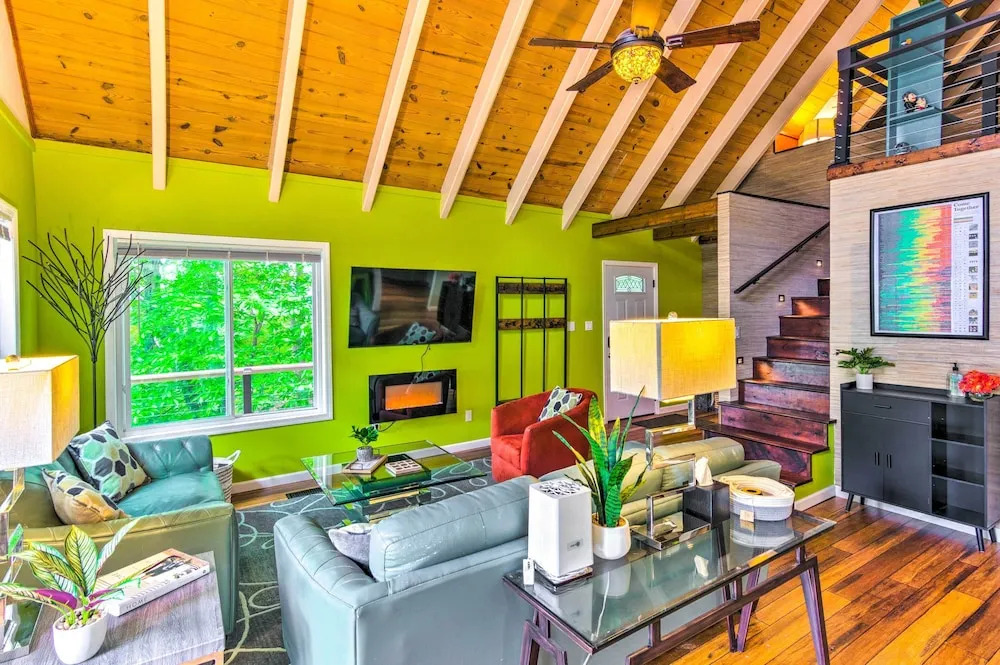 Mtn-view Gem in Lake Lure w/ Game Room & Fire Pit