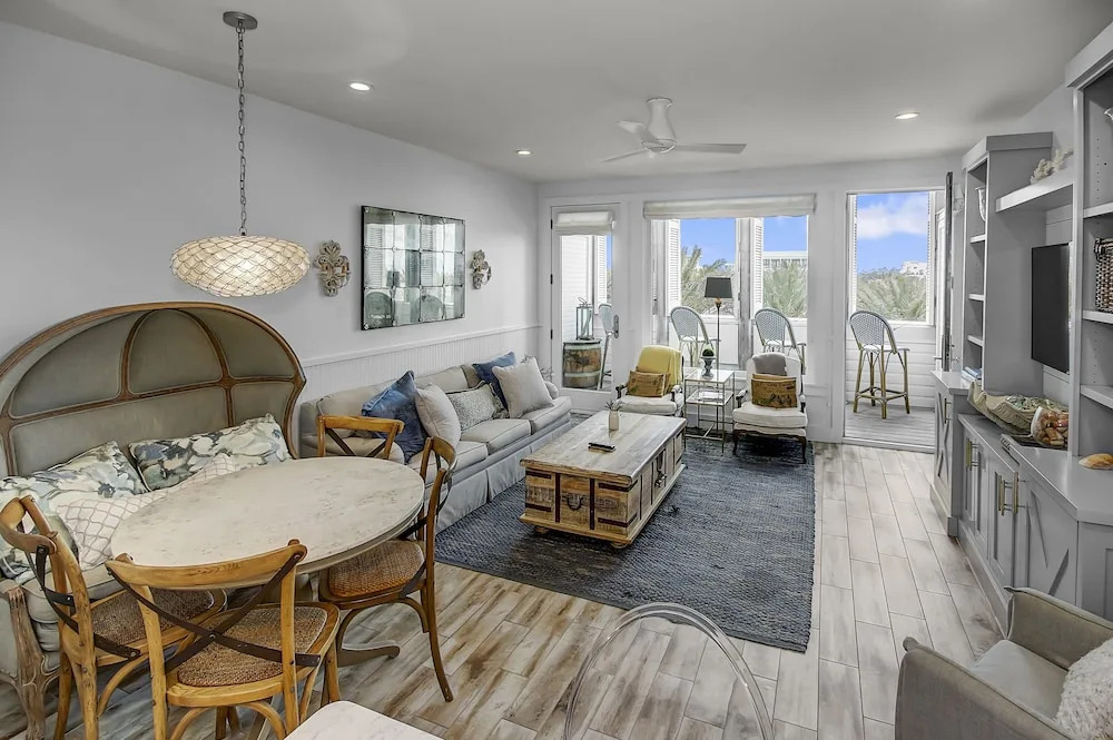 Beach And Gulf Views From The Center Of Seaside! 2 Bedroom Condo by RedAwning