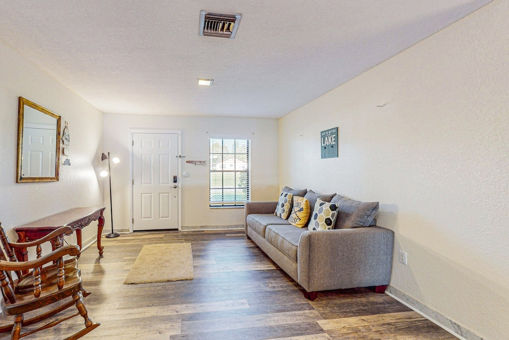 Lakefront Home With Water Views, Foosball, Screened Porch, & Private W/D