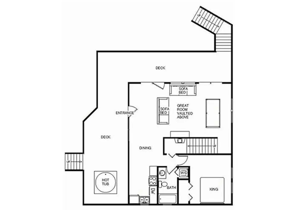 Bear Cave Haus  2 Bedroom Home with Hot Tub