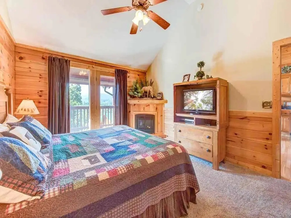 Fireside View - Two Bedroom Cabin