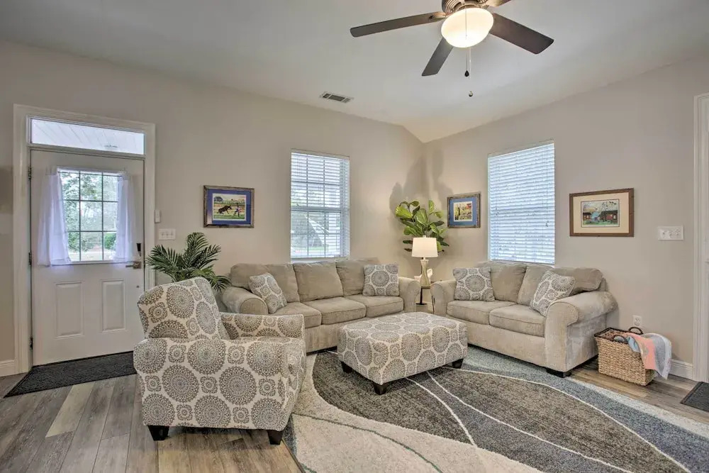 Waveland Home Near Beach: Pets Allowed