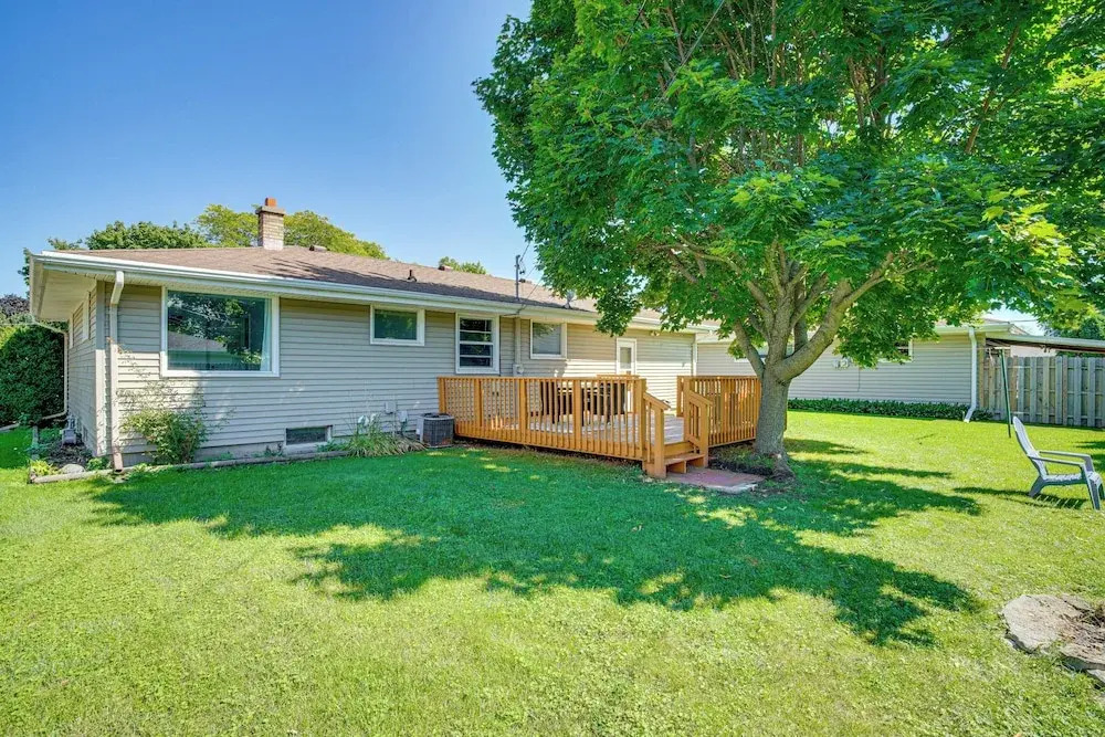 Large Backyard, Walk to Hospital: Sheboygan Abode!